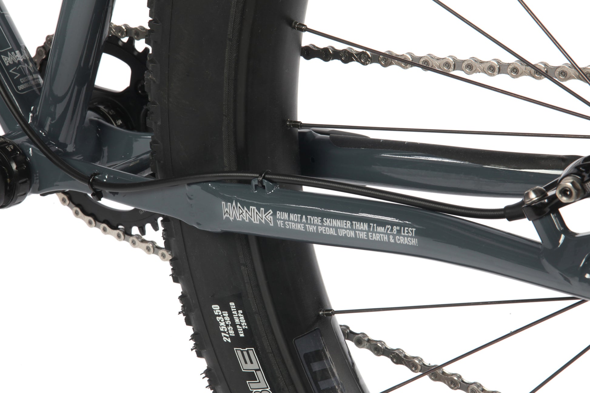 Ulv bike chainstay closeup
